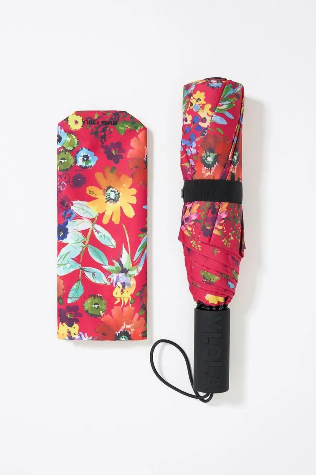 Pink Print Umbrella Fuchsia Women Bimba Y Lola Umbrellas Pink Print Umbrella Fuchsia Women Bimba Y Lola Umbrellas
