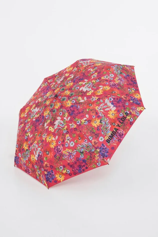 Pink Print Umbrella Fuchsia Women Bimba Y Lola Umbrellas Pink Print Umbrella Fuchsia Women Bimba Y Lola Umbrellas