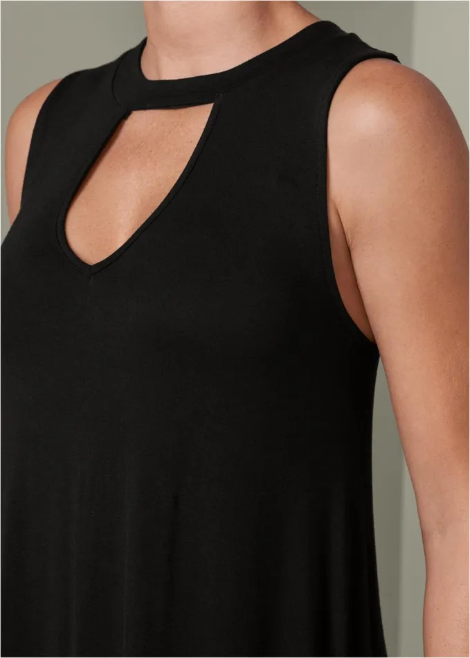 POCKET DETAIL CASUAL DRESS Black Women VENUS Sundresses