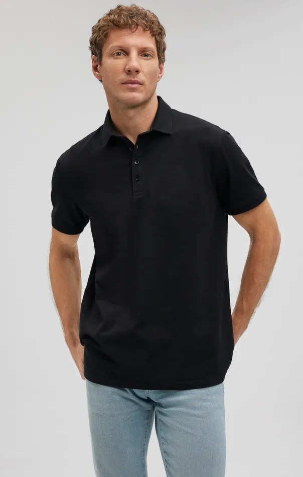Polo Shirt In Black Men Mavi Jeans TShirts Polo Shirt In Black Men Mavi Jeans TShirts