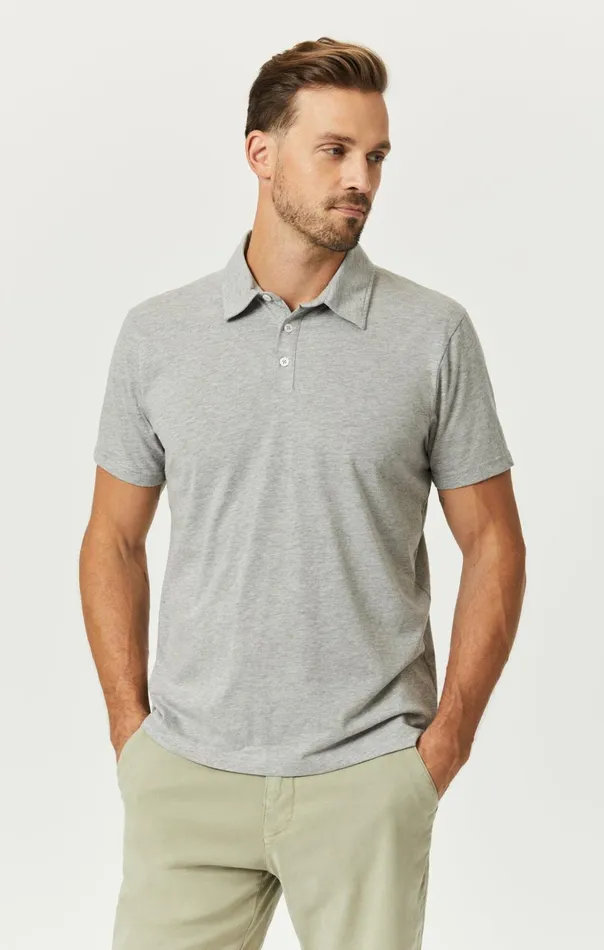 Polo Shirt In Grey Melange Men Mavi Jeans TShirts