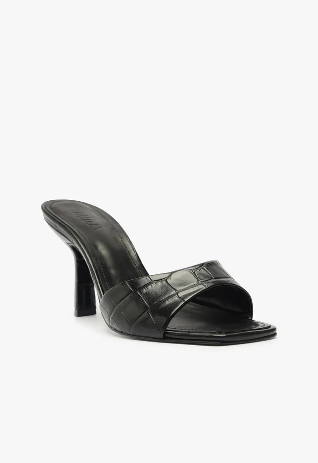 Posseni Sandal Black Women Schutz Shoes Mules Posseni Sandal Black Women Schutz Shoes Mules