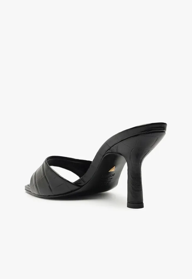 Posseni Sandal Black Women Schutz Shoes Mules Posseni Sandal Black Women Schutz Shoes Mules