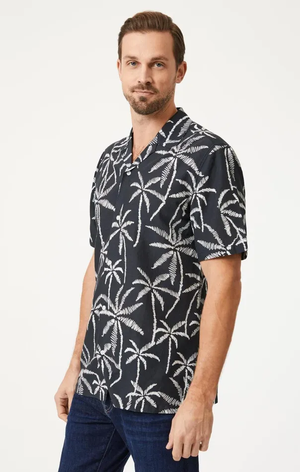 Printed Shirt In Black Men Mavi Jeans Shirts Printed Shirt In Black Men Mavi Jeans Shirts