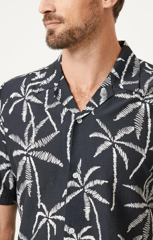 Printed Shirt In Black Men Mavi Jeans Shirts Printed Shirt In Black Men Mavi Jeans Shirts