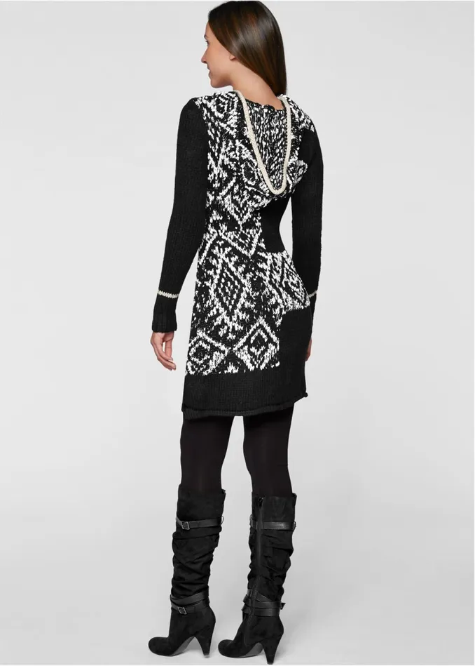 PRINTED ZIP UP CARDIGAN Black Multi Women VENUS Cardigans and Dusters