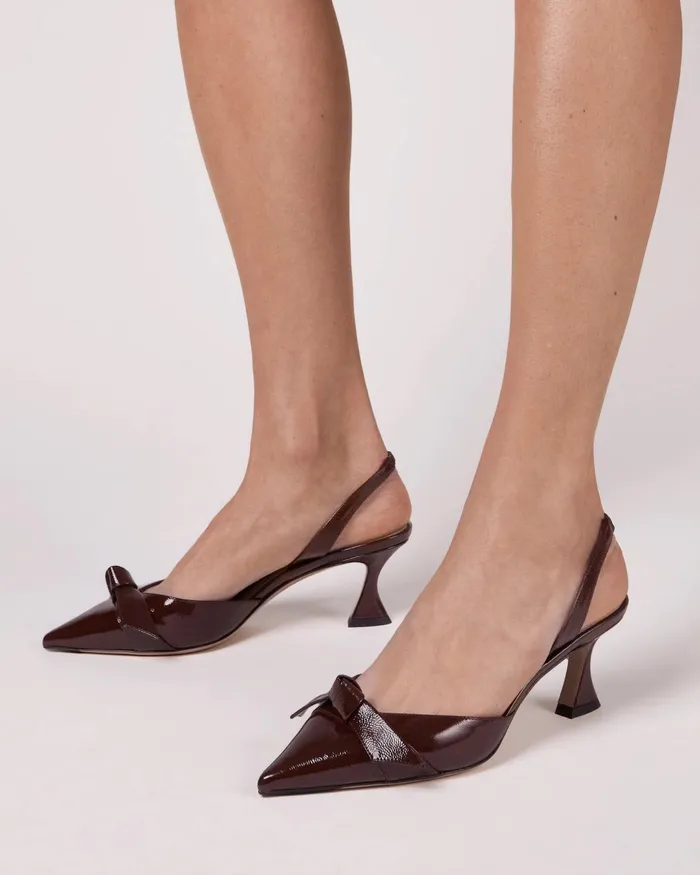 Pumps Women Alexandre Birman Clarita Bell Slingback 60 Pump Slingback Heels Burgundy