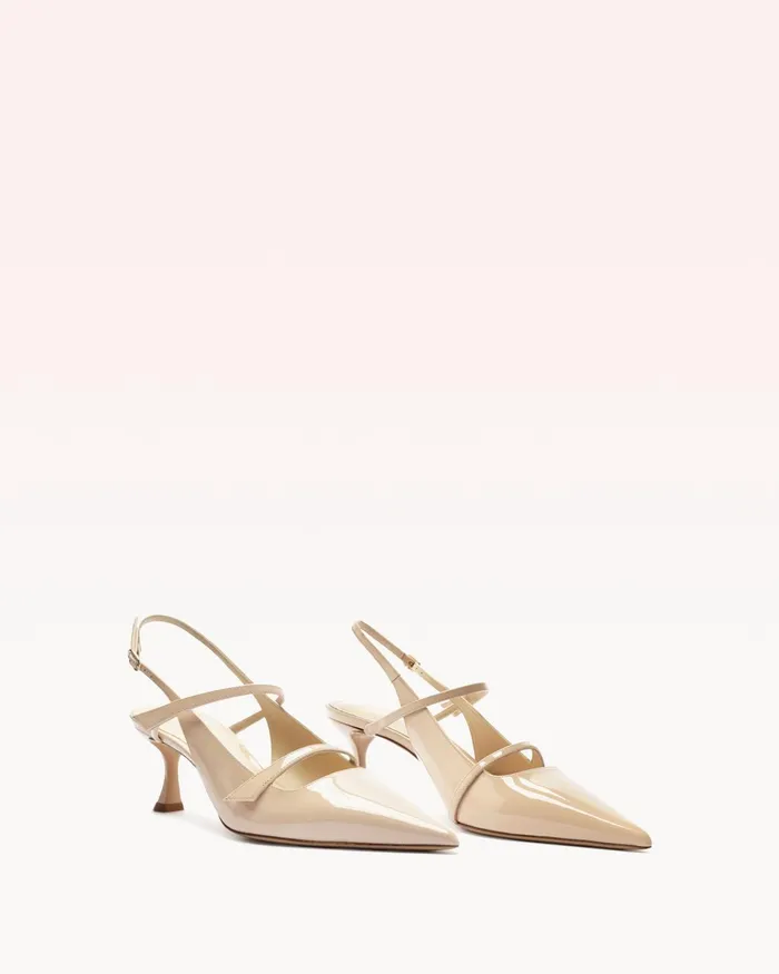 Pumps Women Alexandre Birman Tita 60 Slingback Semolina Alexandre Birman Slingback Pumps Semolina