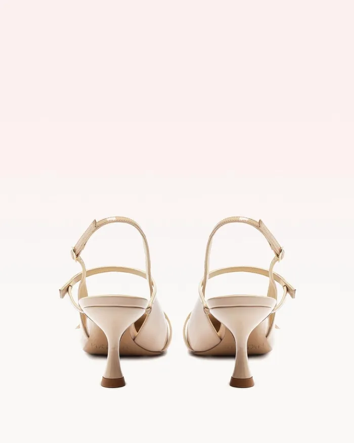 Pumps Women Alexandre Birman Tita 60 Slingback Semolina Alexandre Birman Slingback Pumps Semolina