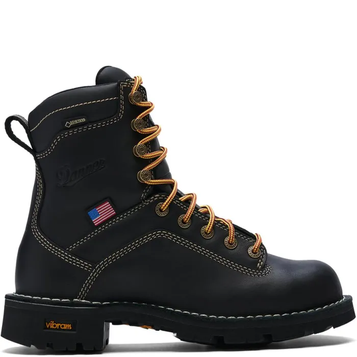 Quarry USA Black Alloy Toe Women Danner Boots