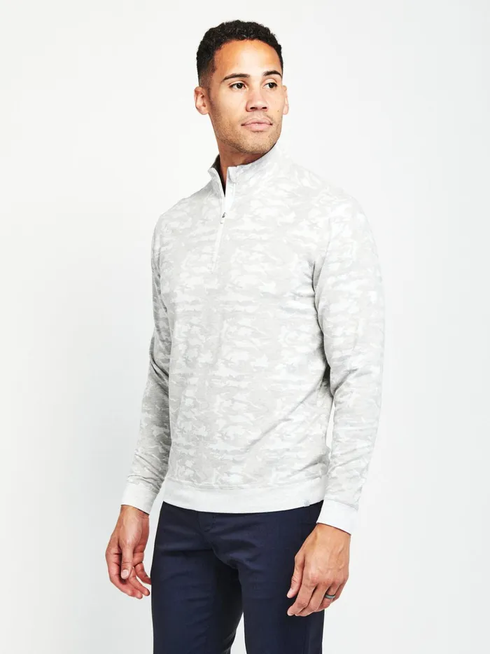 Quarter Zips Men Tasc Performance Cloud French Terry Print Quarter Zip