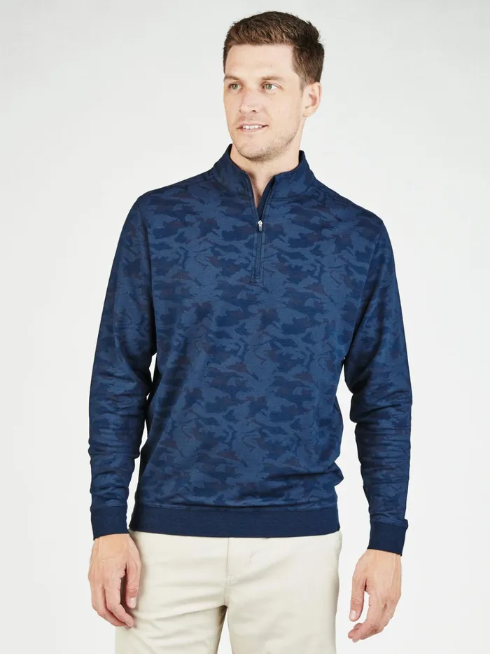 Quarter Zips Men Tasc Performance Cloud French Terry Print Quarter Zip