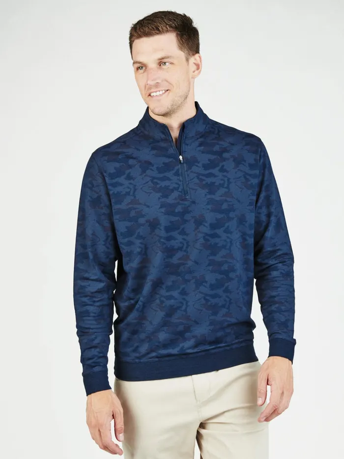 Quarter Zips Men Tasc Performance Cloud French Terry Print Quarter Zip