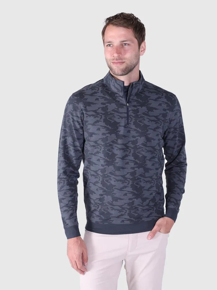 Quarter Zips Men Tasc Performance Cloud French Terry Print Quarter Zip