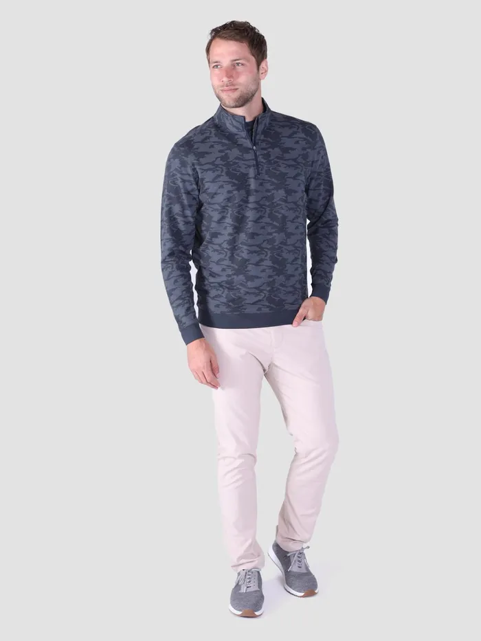 Quarter Zips Men Tasc Performance Cloud French Terry Print Quarter Zip