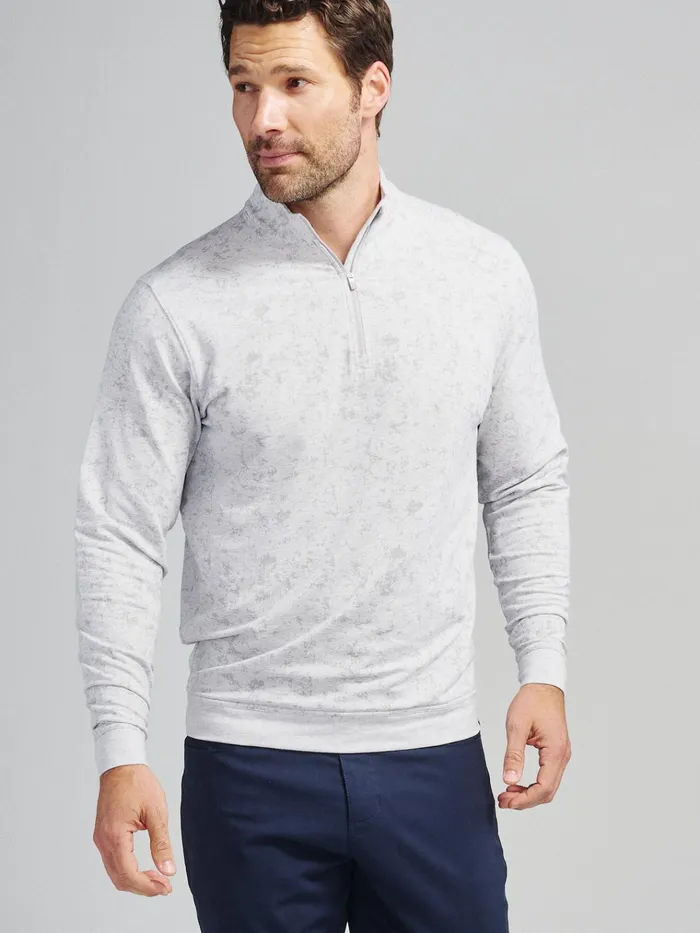 Quarter Zips Men Tasc Performance Cloud French Terry Print Quarter Zip