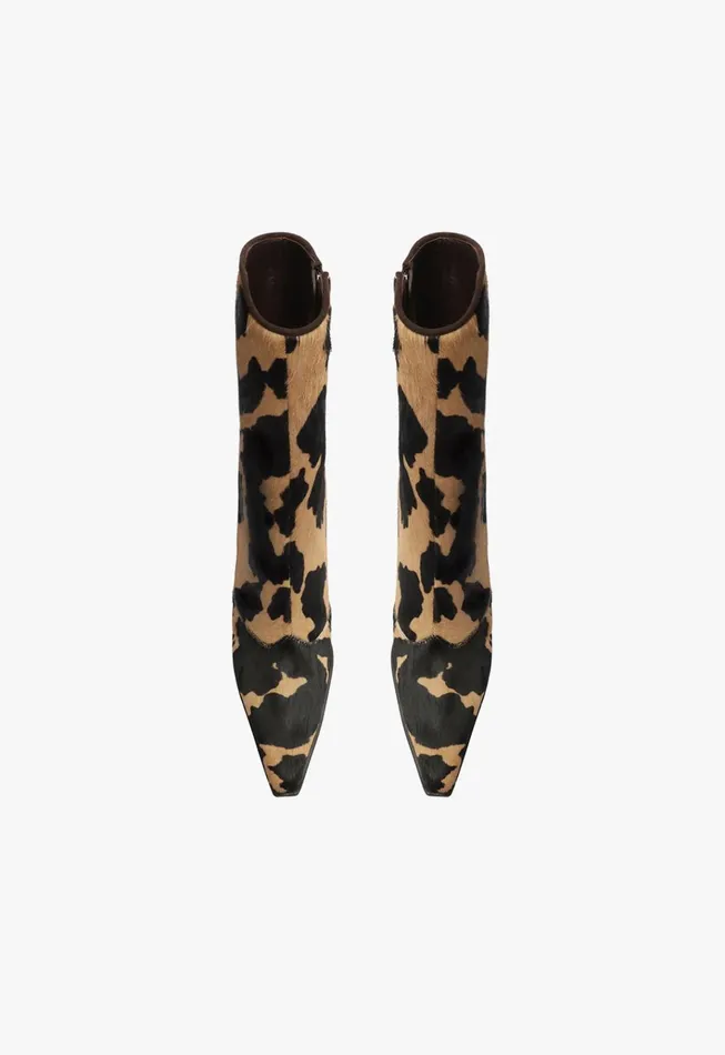 Raffaela Leather Bootie Brown Women Schutz Shoes Booties