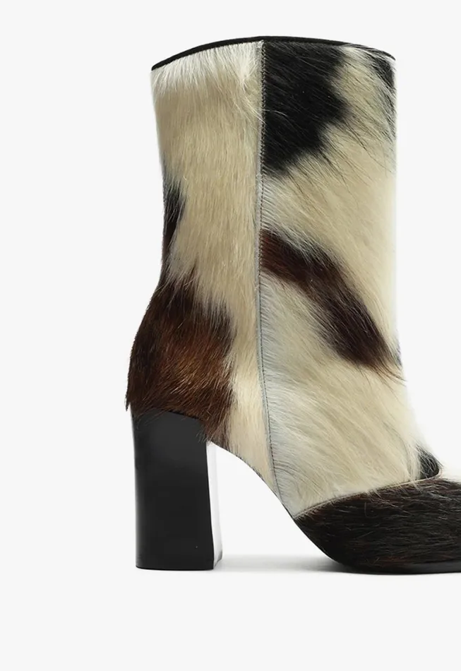 Raffaela Leather Bootie Brown Women Schutz Shoes Booties