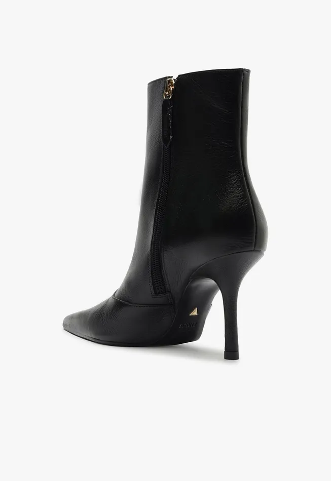 Raffaela Stiletto Bootie Black Women Schutz Shoes Booties