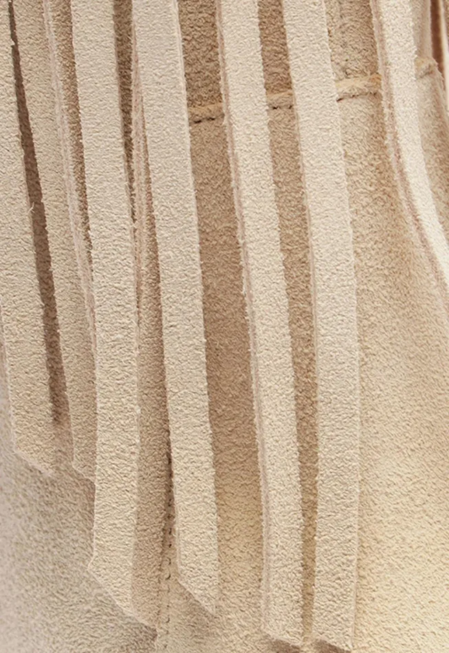 Raffaela Up Fringes Boot Off White Women Schutz Shoes Boots