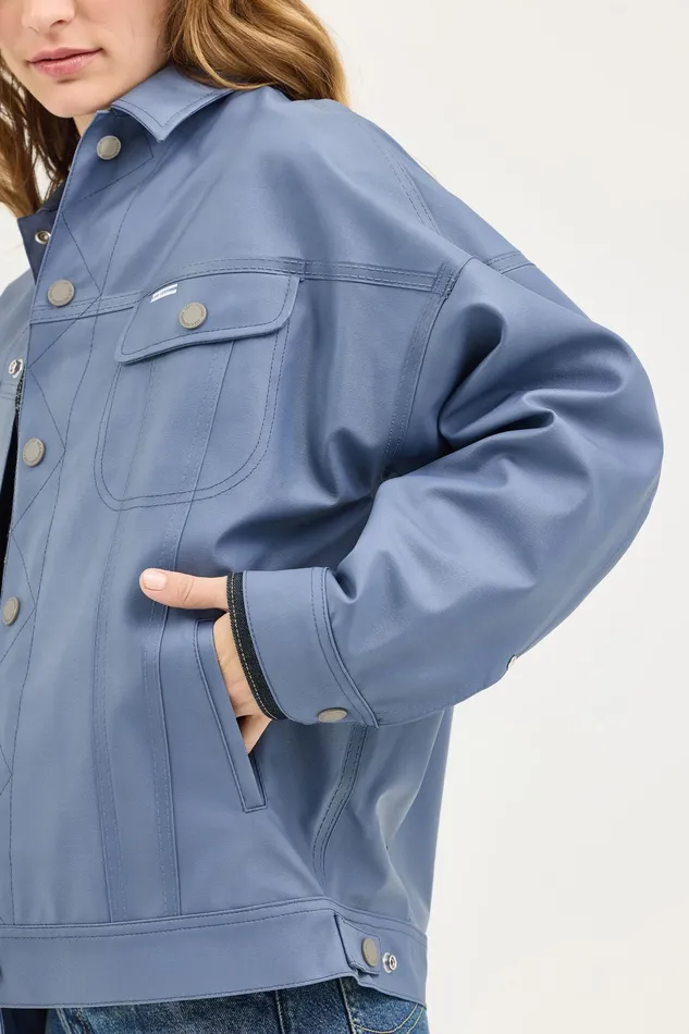 Raincoats Women Stutterheim Lee X STUTTERHEIM Storm Rider Jacket Ash Blue