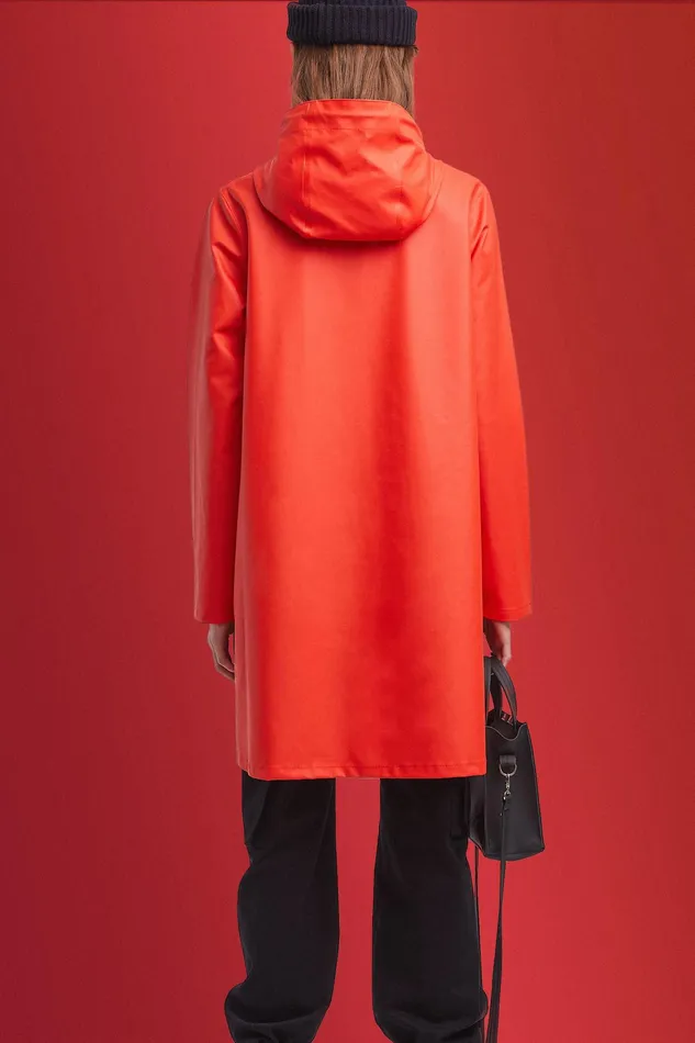 Raincoats Women Stutterheim Mosebacke Lightweight Raincoat Fade Red
