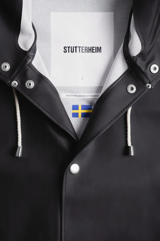 Raincoats Women Stutterheim Stockholm Raincoat Black