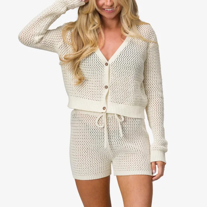 Reef Hoodies Sweaters and Jackets Mika Knit Cardigan Marshmallow 8211 Women