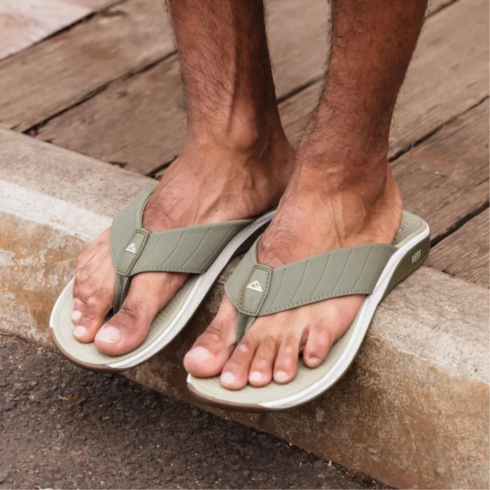 Reef Sandals The Deckhand Khaki 8211 Men Reef Sandals The Deckhand Khaki 8211 Men