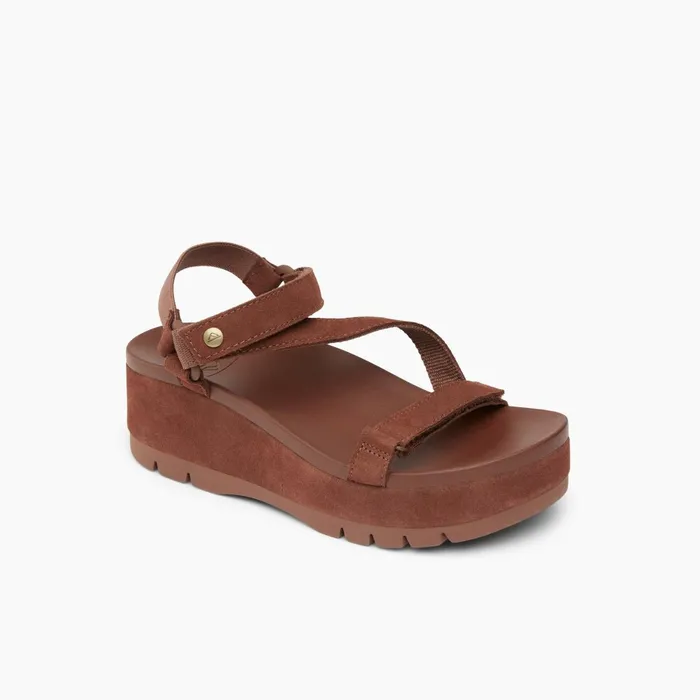 Reef Sandals Vista Higher Luna Cappuccino Suede 8211 Women Reef Sandals Vista Higher Luna Cappuccino Suede 8211 Women