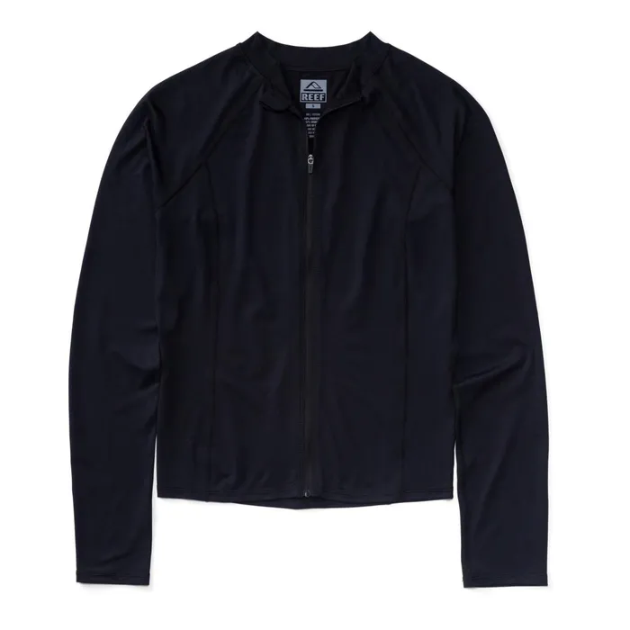 Reef Sets Crest Zip Up Long Sleeve Surf Shirt Upf 40 Caviar 8211 Women Reef Sets Crest Zip Up Long Sleeve Surf Shirt Upf 40 Caviar 8211 Women
