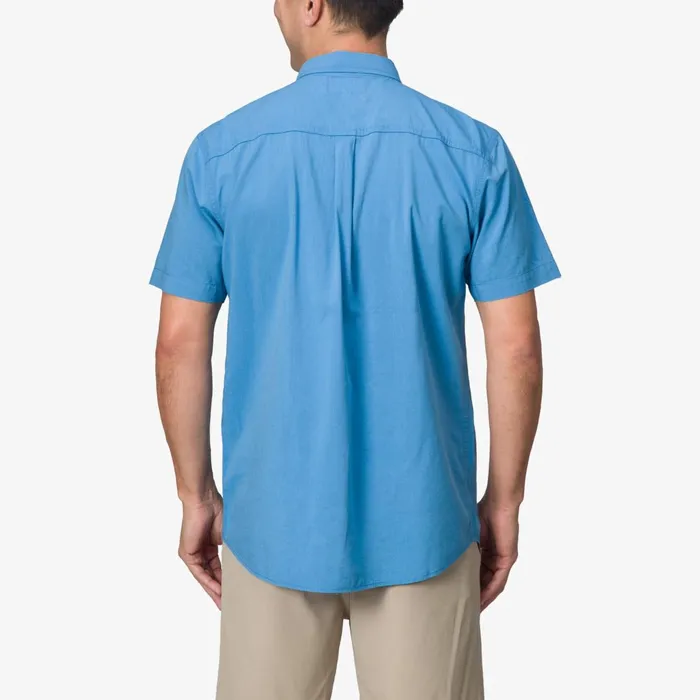 Reef TShirts and Shirts Collins Short Sleeve Shirt Parisian Blue 8211 Men Reef TShirts and Shirts Collins Short Sleeve Shirt Parisian Blue 8211 Men