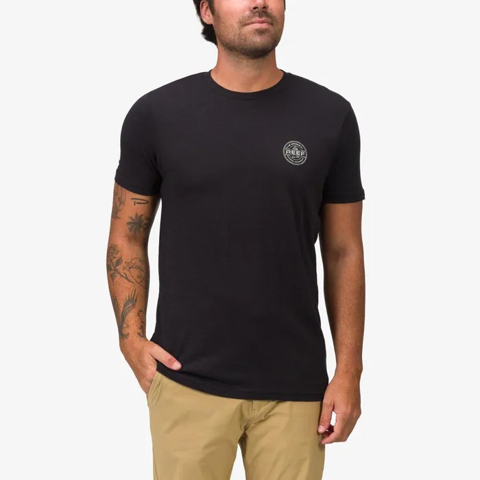Reef TShirts and Shirts Slick Short Sleeve Tee Black 8211 Men