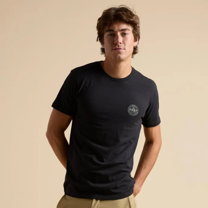 Reef TShirts and Shirts Slick Short Sleeve Tee Black 8211 Men