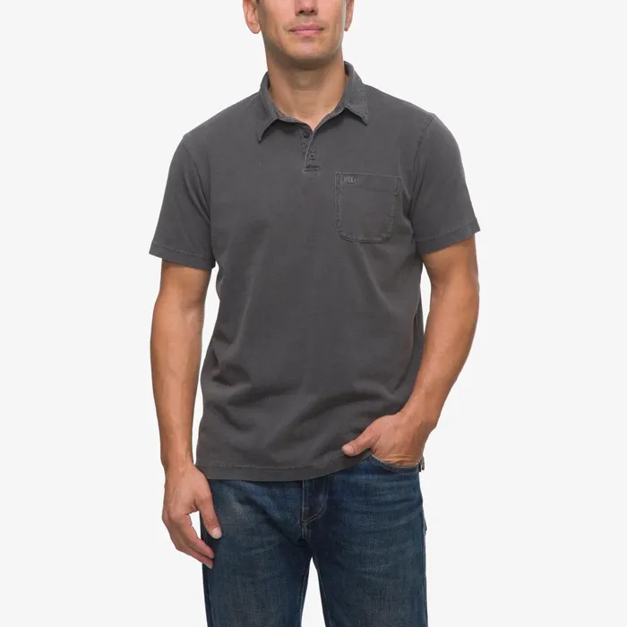 Reef TShirts and Shirts Walker Short Sleeve Polo Pirate Black 8211 Men