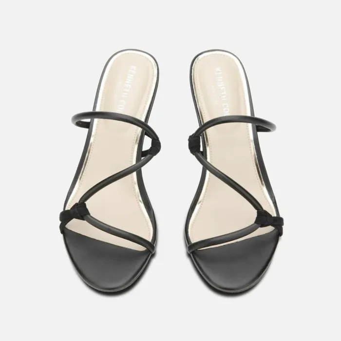 Riley 70 Strappy Sandal Black Women Kenneth Cole Heels