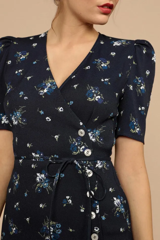 Rouje GABINETTE Dress Marine Bouquet Du Sud Women Dresses