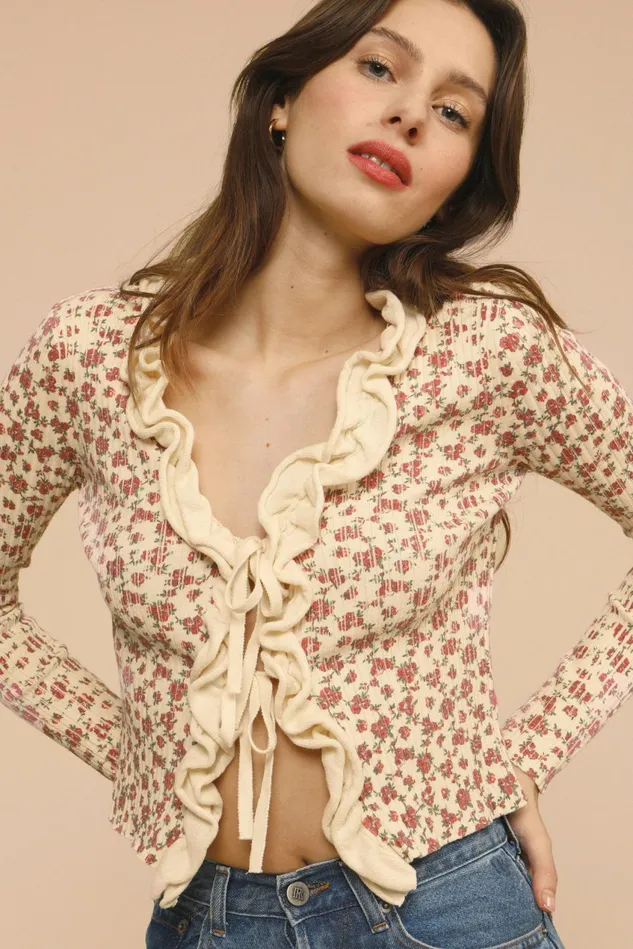 Rouje GEGENE Cardigan Rosita Ecru Women Knits