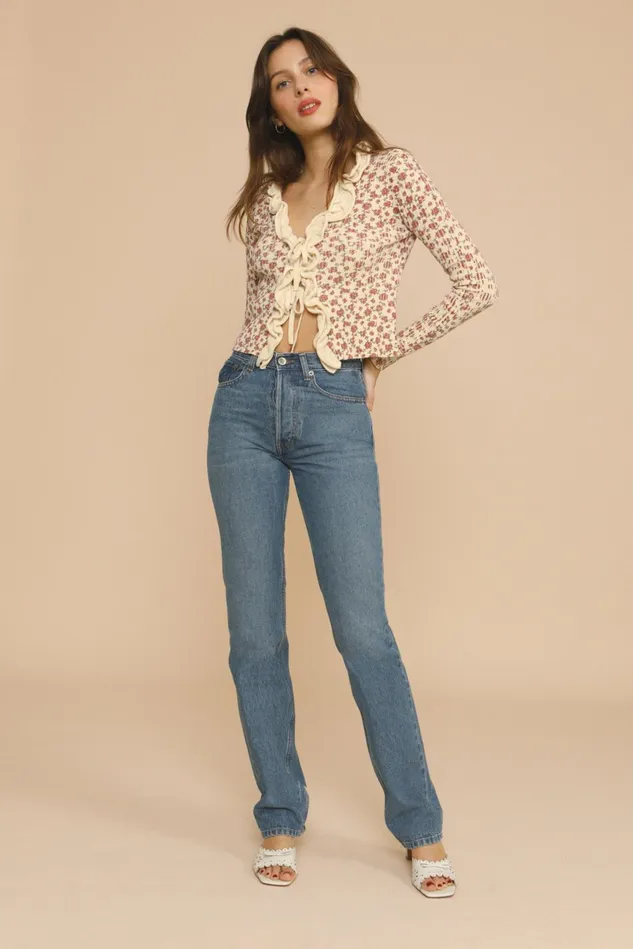 Rouje GEGENE Cardigan Rosita Ecru Women Knits
