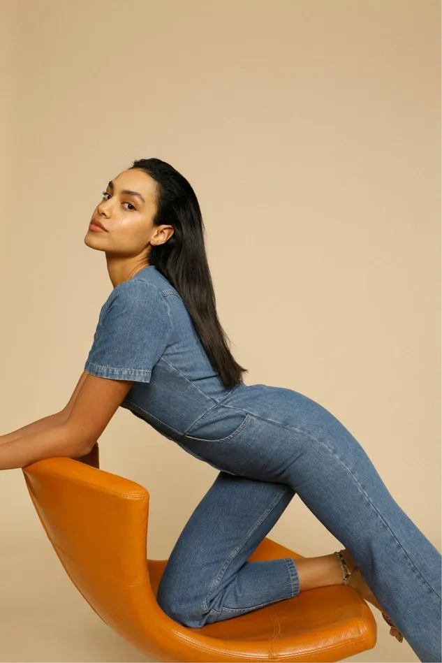 Rouje MADI Jumpsuit Indigo Double Stone Women Denim
