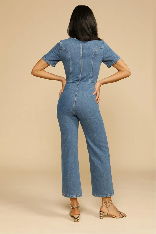 Rouje MADI Jumpsuit Indigo Double Stone Women Denim