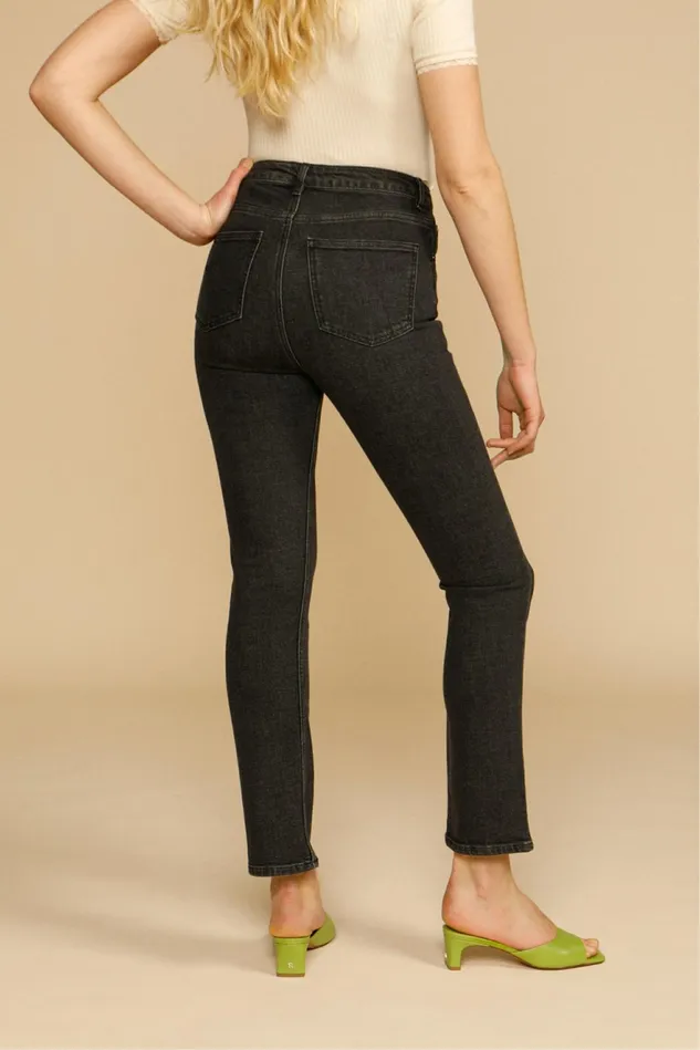 Rouje ODEON Jeans Noir Double Stone Women Pants