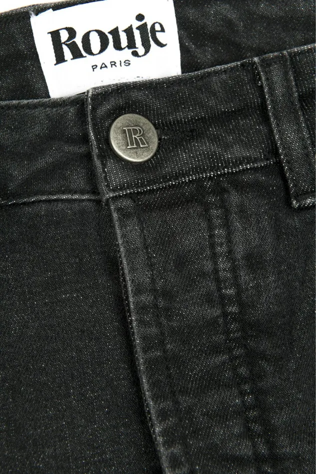 Rouje ODEON Jeans Noir Double Stone Women Pants