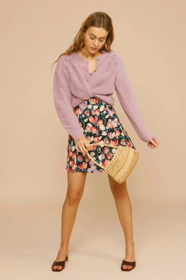Rouje ODILE Cardigan Lila Women Knits