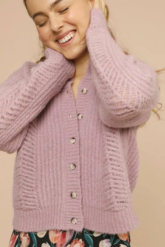 Rouje ODILE Cardigan Lila Women Knits
