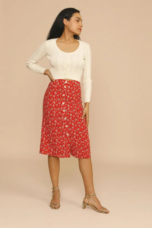 Rouje PAOLA Cardigan White Women Knits