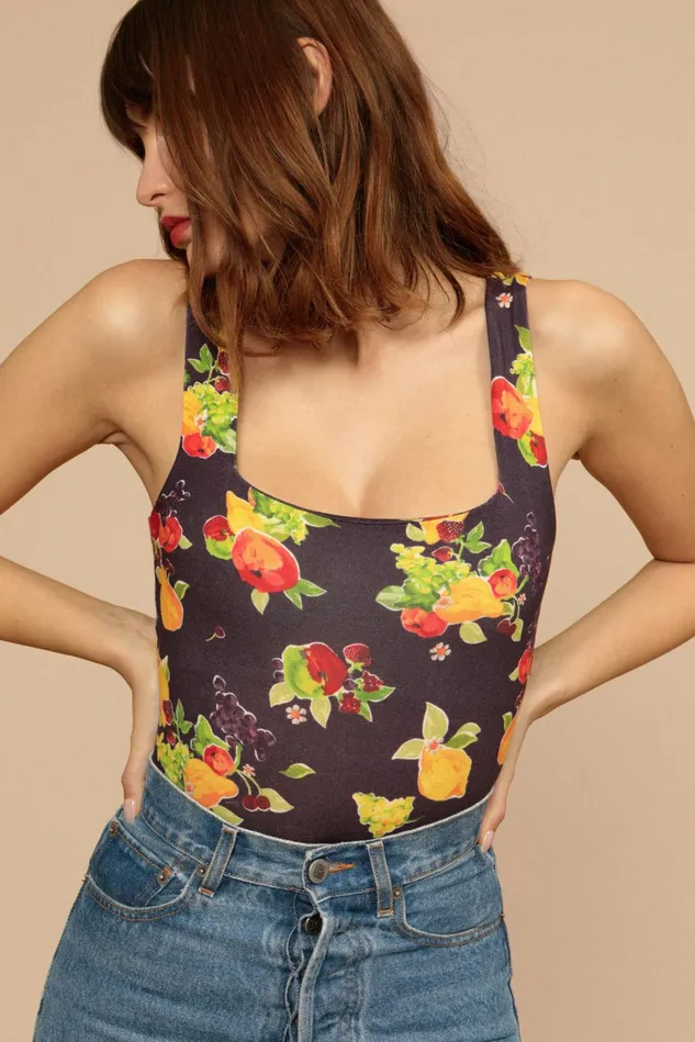 Rouje SAHEL Bodysuit Marine Fruit Women Tshirts and Tank Tops