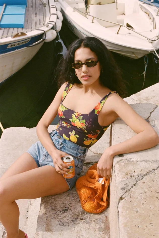 Rouje SAHEL Bodysuit Marine Fruit Women Tshirts and Tank Tops