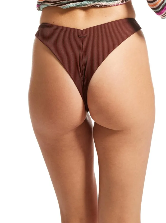 Roxy Bikinis Roxy Love Cheeky Bikini Bottoms Bitter Chocolate 8211 Women