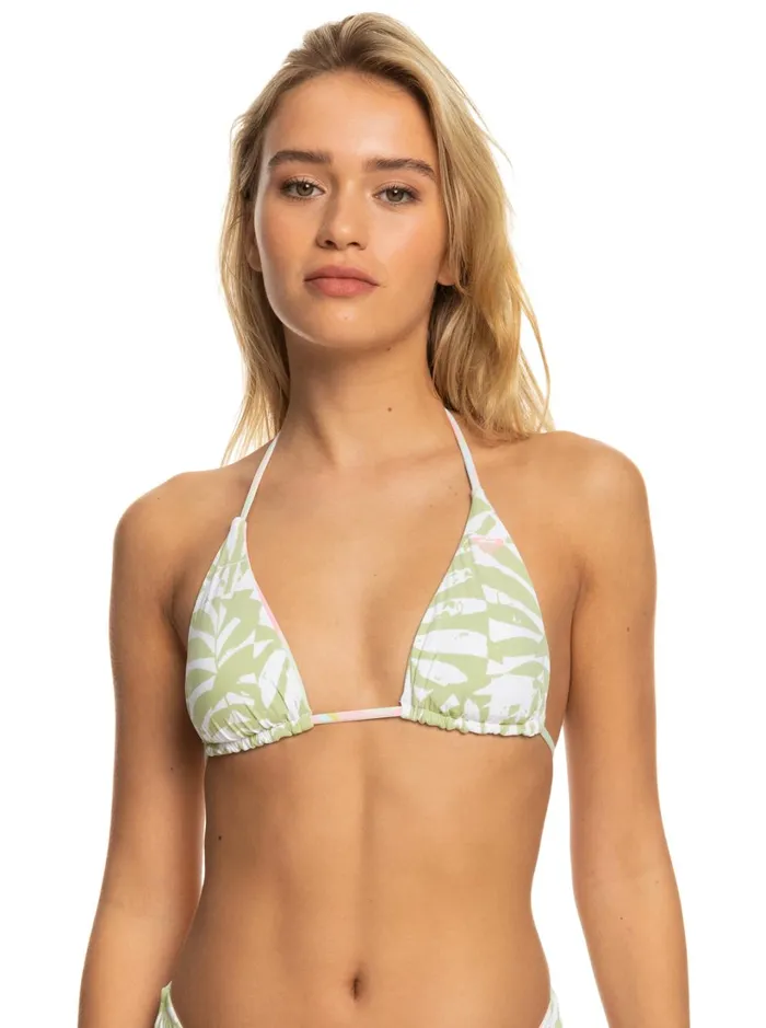 Roxy Bikinis Tropics Hype Reversible Tiki Tri Bikini Top Ambroisia Swirl Swim 8211 Women